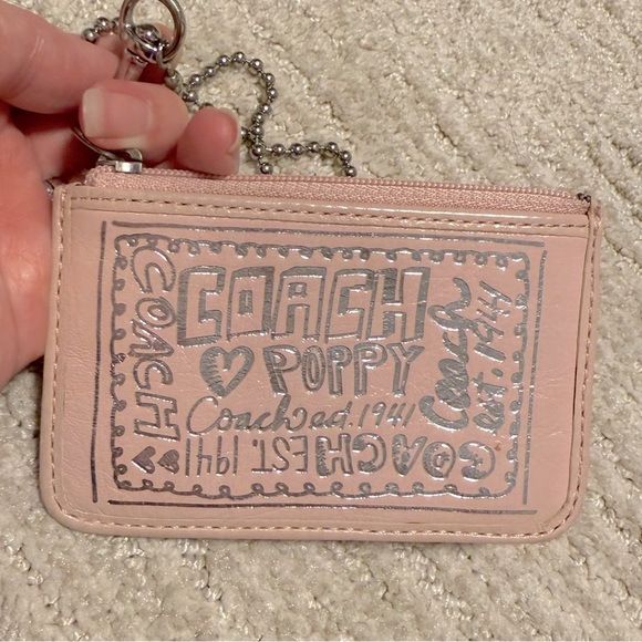 Coach Light Pink Poppy Card Holder - Picture 1 of 8
